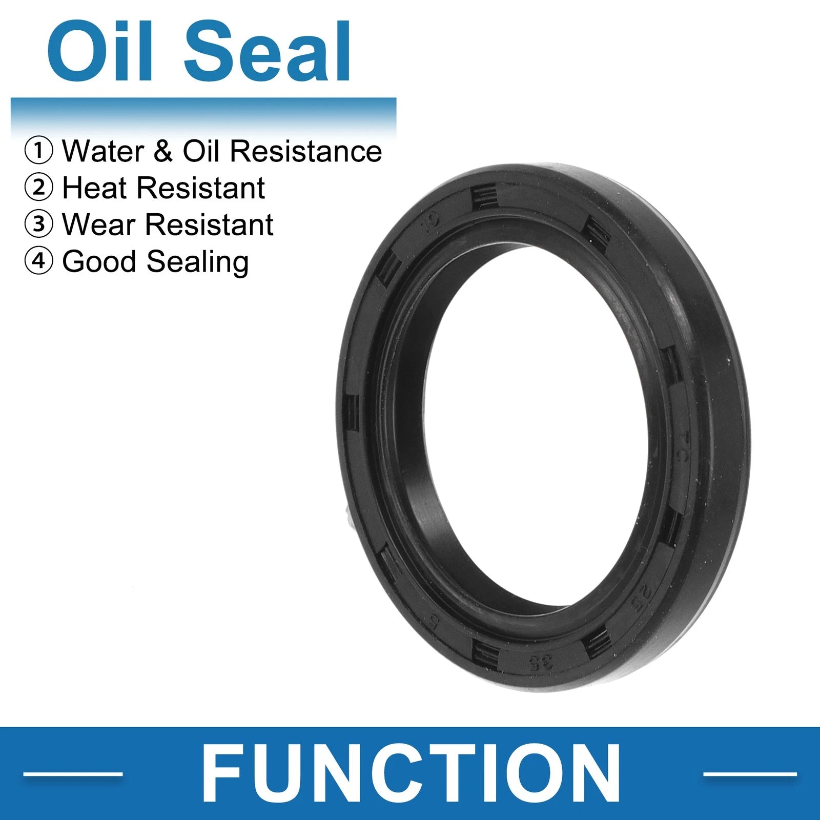 Set of 5 Oil Seal Rotary Shaft Seal Nitrile Rubber 25x35x5mm
