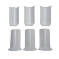 Set of 6 Wall Base Corner Blocks for Easy Installation