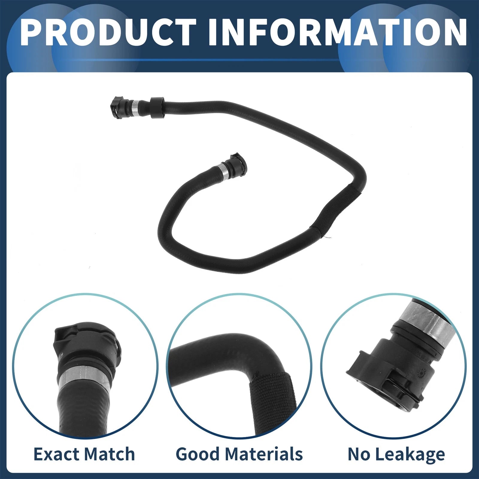 Radiator Hose for BMW 640i (2012–2017), 740i (2011–2014) No. 17127580963