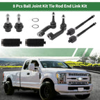8pcs Front Suspension Kit Tie Rod End Lower Ball Joint for Chevrolet Aveo5 (2006–2011)