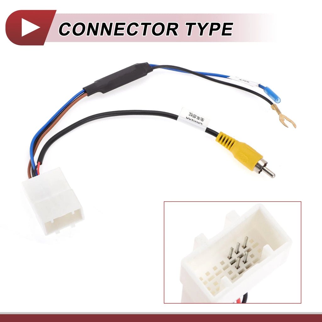 Rear View Camera Adapter Wire Harness Cable for Hyundai Kia (1 Pcs) RCA 5 Pin