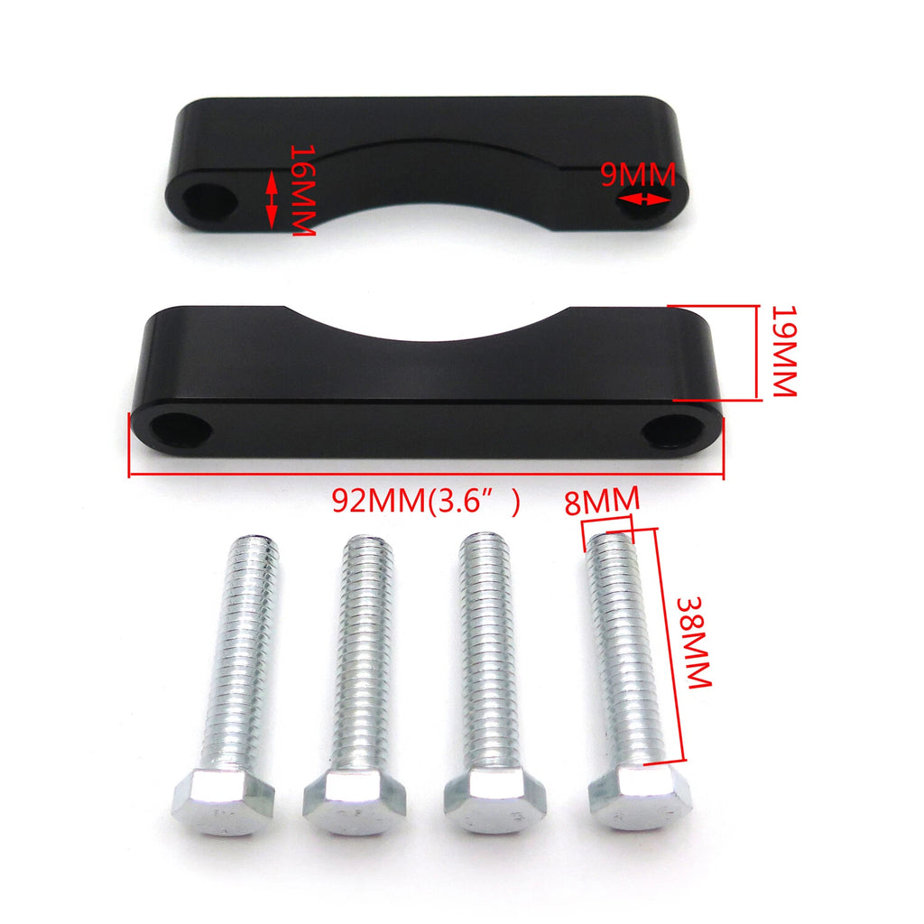 0.75" Front Fender Spacer for Harley Touring (1984–2013) - Black