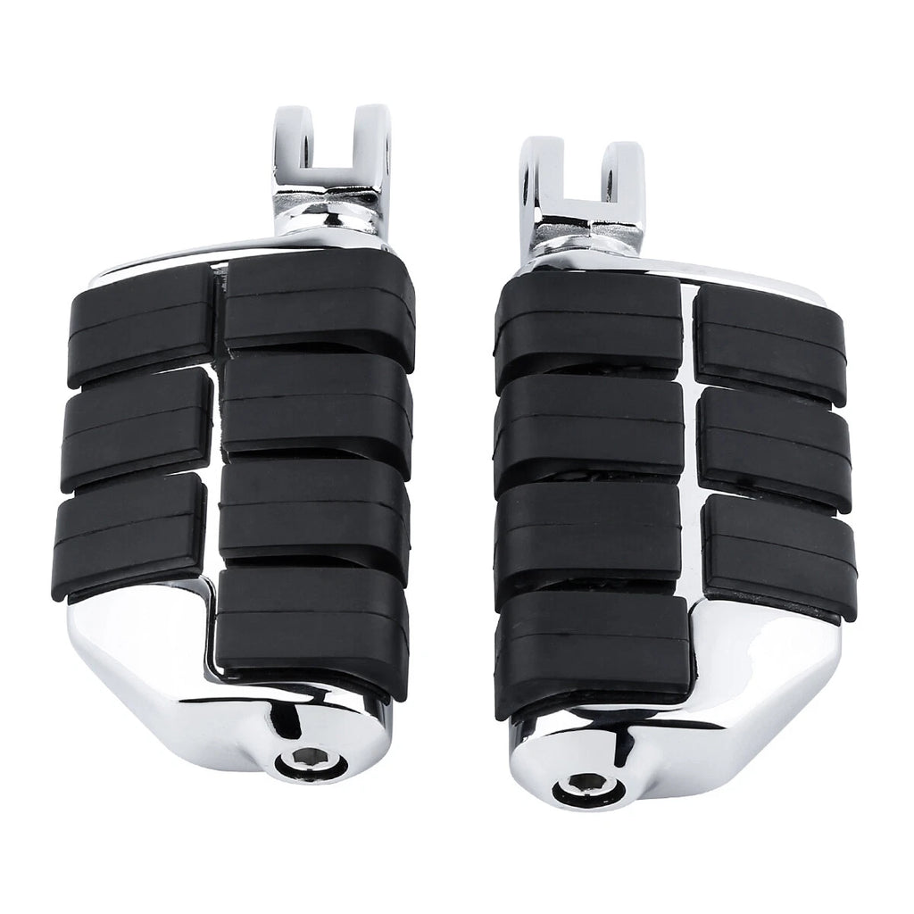 Chrome Driver Footpegs for Harley Softail Low Rider (2018–2025)