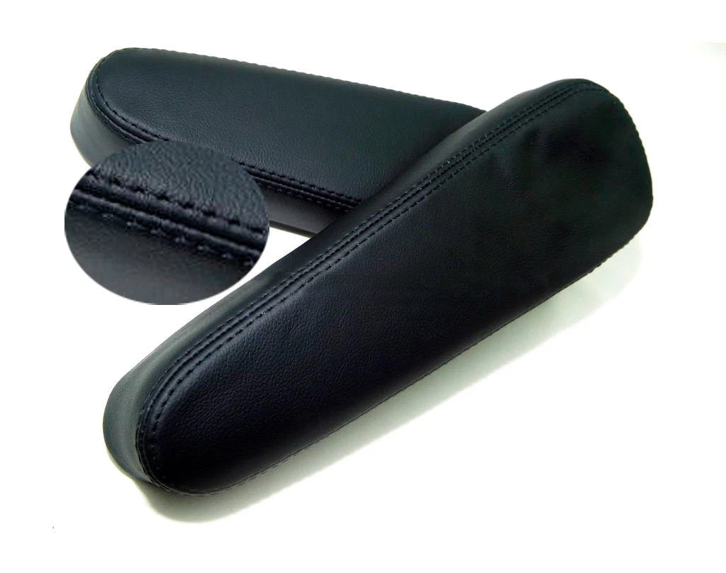 Front Seat Armrest Cover for Honda CR-V (2001–2006) Black Leather