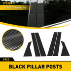 6PCS Carbon Fiber Pillar Post Trim for Honda Civic Sedan (2016–2021)