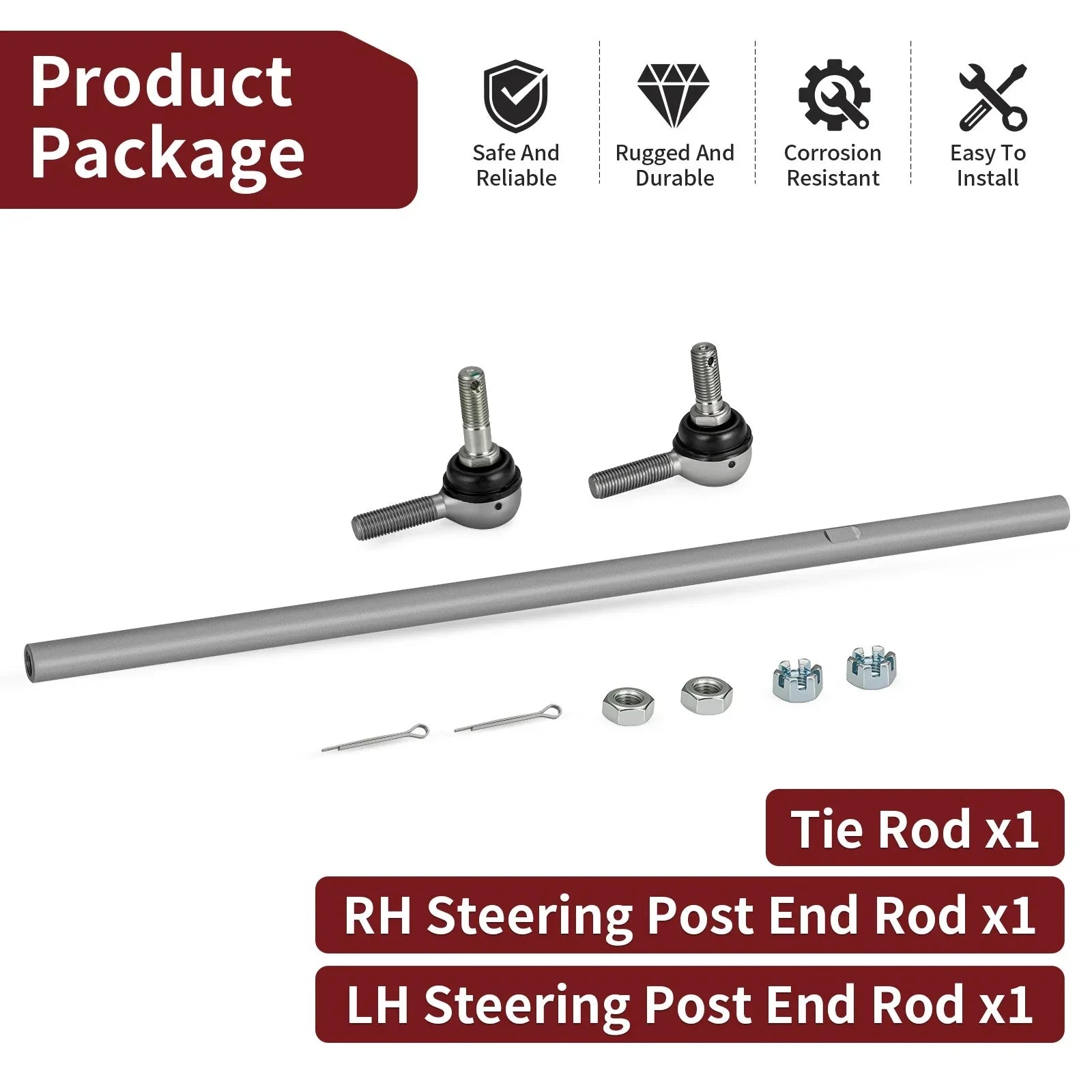 Tie Rod w/ End Kit for Polaris Sportsman 550 (2010–2014)