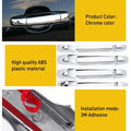 Set of 4 Chrome Door Handle Covers for Chevy GMC Silverado Sierra (2007–2013)