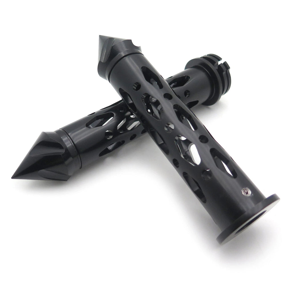 CNC 7/8" 22mm Spike Bar Ends Grips for Kawasaki Ninja ZX9 ZX10 ZX12 ZX14