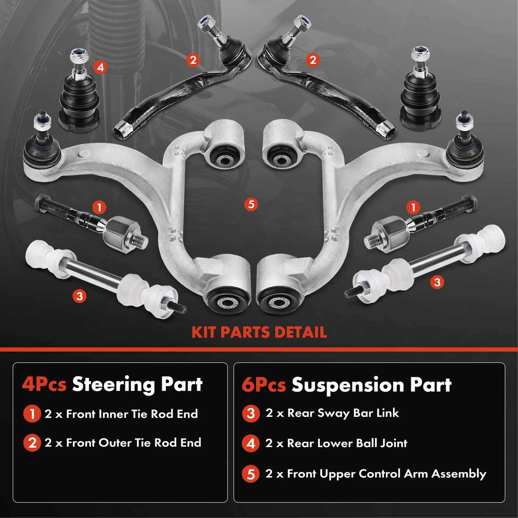 10x Control Arm Ball Joint Sway Bar Link for Mercedes-Benz ML350 (2003–2005)