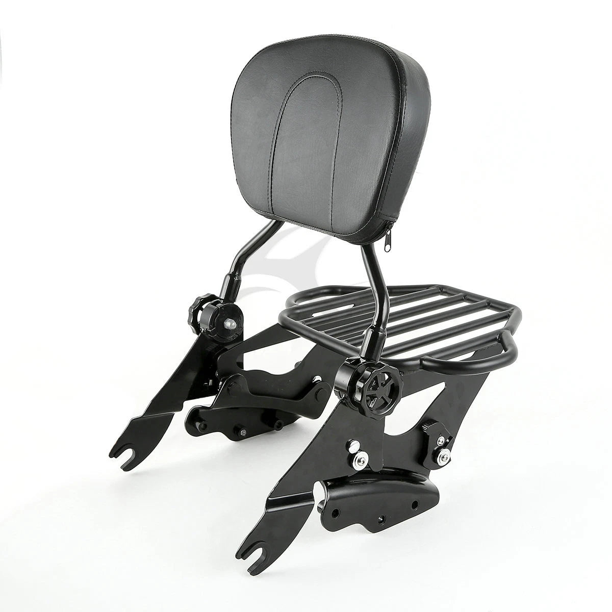 Backrest Pad Sissy Bar Rack & 4 Point Docking for Harley Touring (2009–2013)