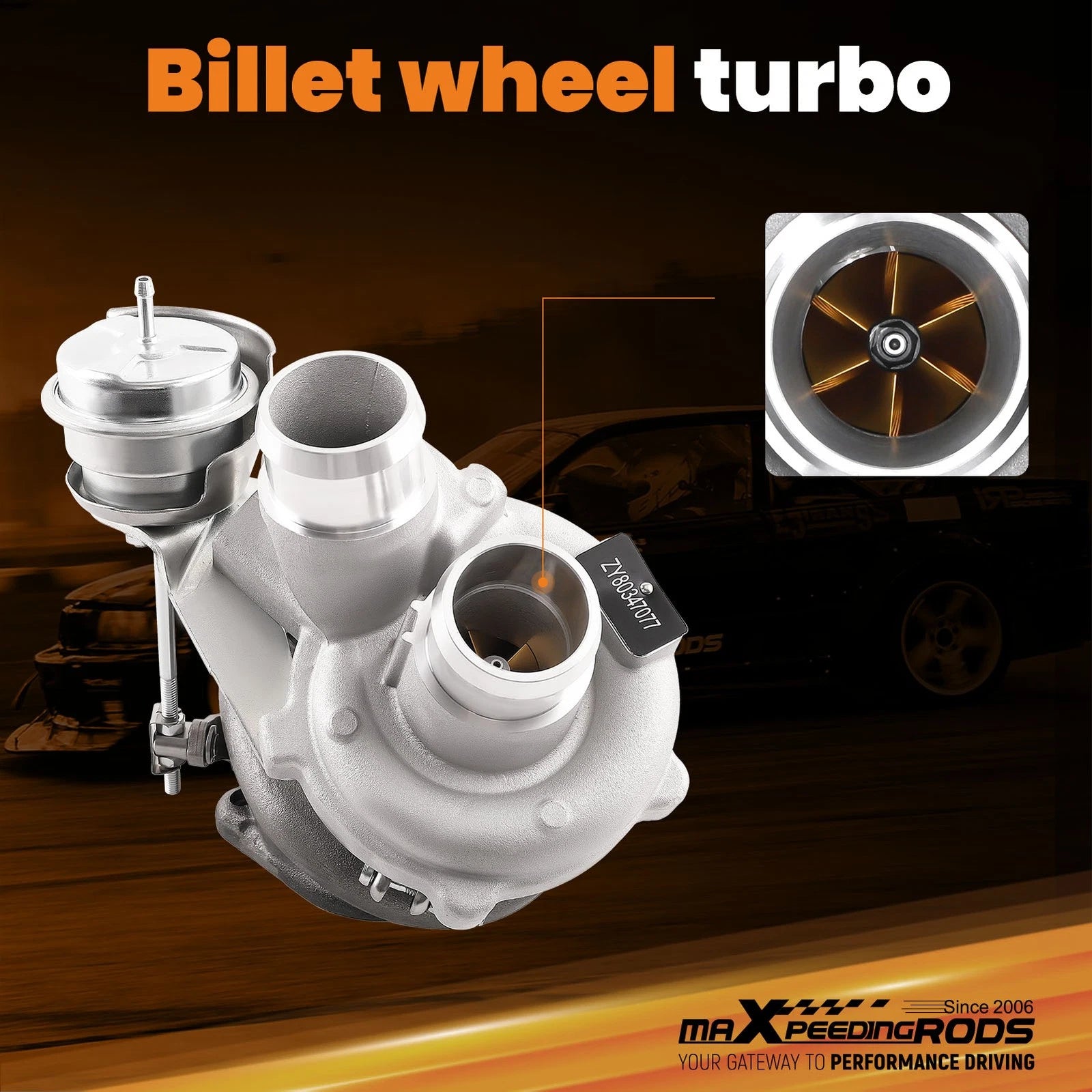 Right Billet Turbocharger for Ford F150 Expedition 3.5L Ecoboost (2013–2016)