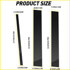 Glossy Black Window Trim Cover for Nissan Titan Crew Cab (2004–2015)