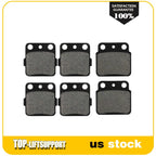 Set of 4 Carbon Fiber Brake Pads for Suzuki LT-Z 400 Quadsport