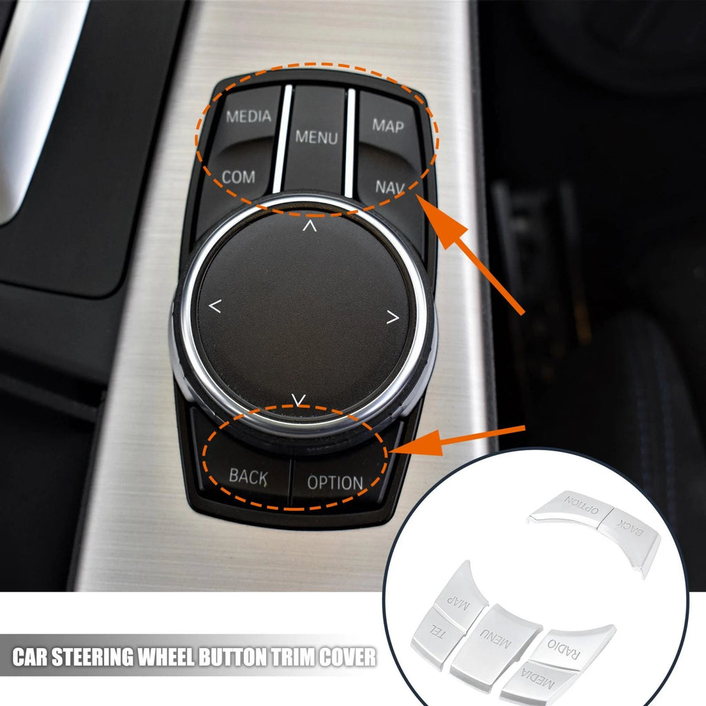 5 Pcs Button Trim for BMW 1 2 3 5 Series X1 X3 X5 (2010–2020)