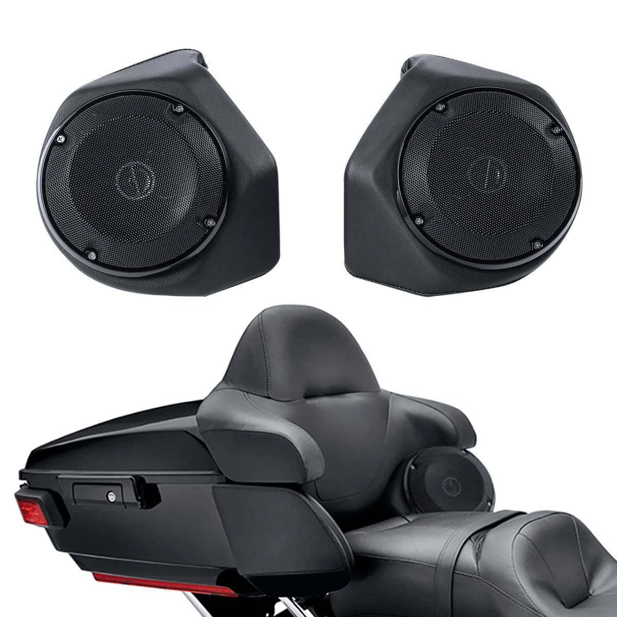 King trunk backrest & speakers for Harley Touring Road Street Glide (2014–2026)