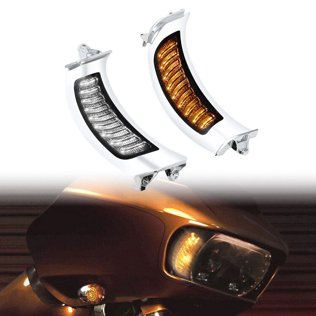 LED Side Marker Turn Signal for Harley Touring FLTR (2015–2023)