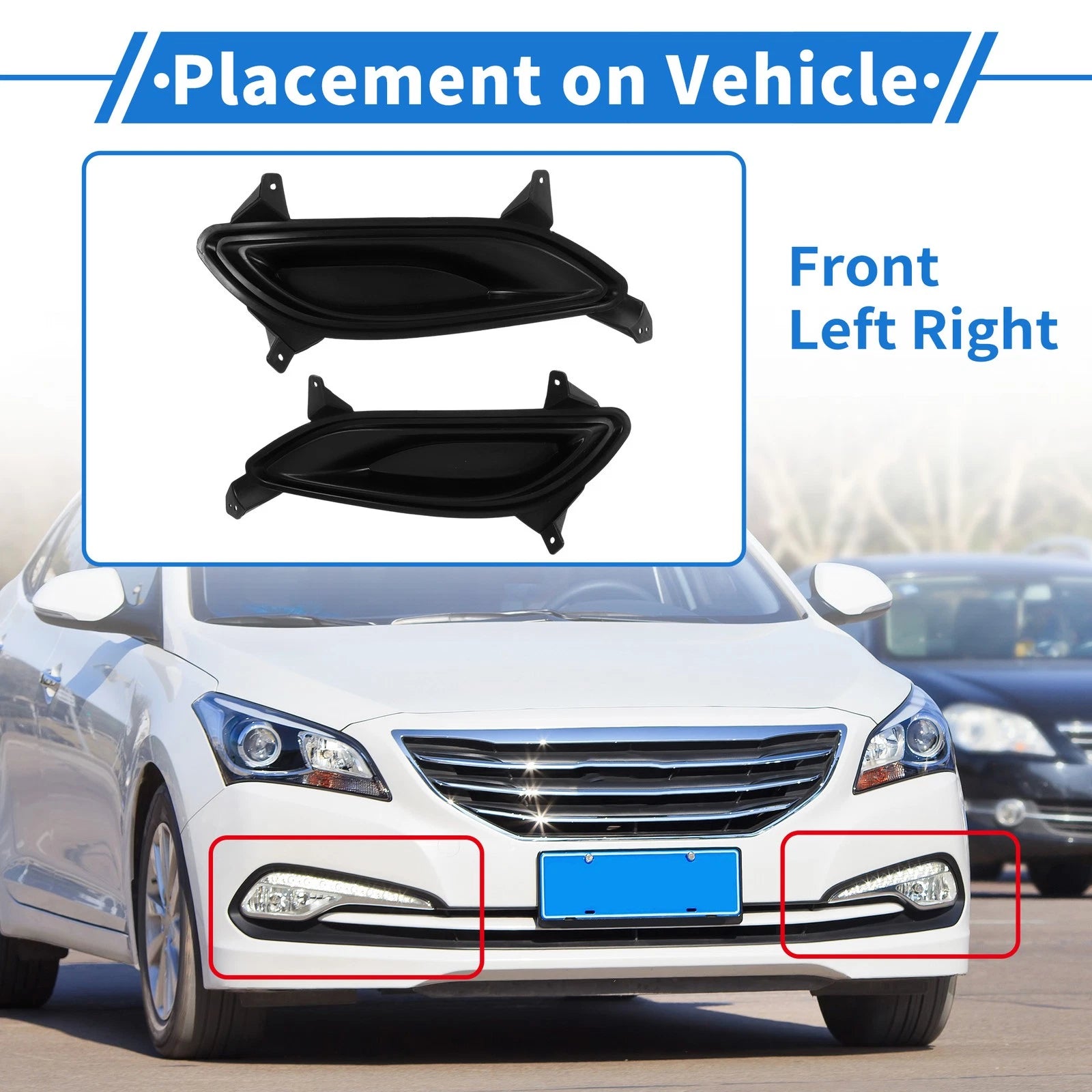 Fog Light Grill No. 865233S000 for Hyundai Sonata (2011–2013)