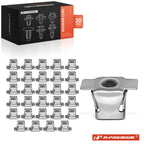 30x 8.65mm Metal Fender Bracket Retainer Clips for Chevy (??–??)