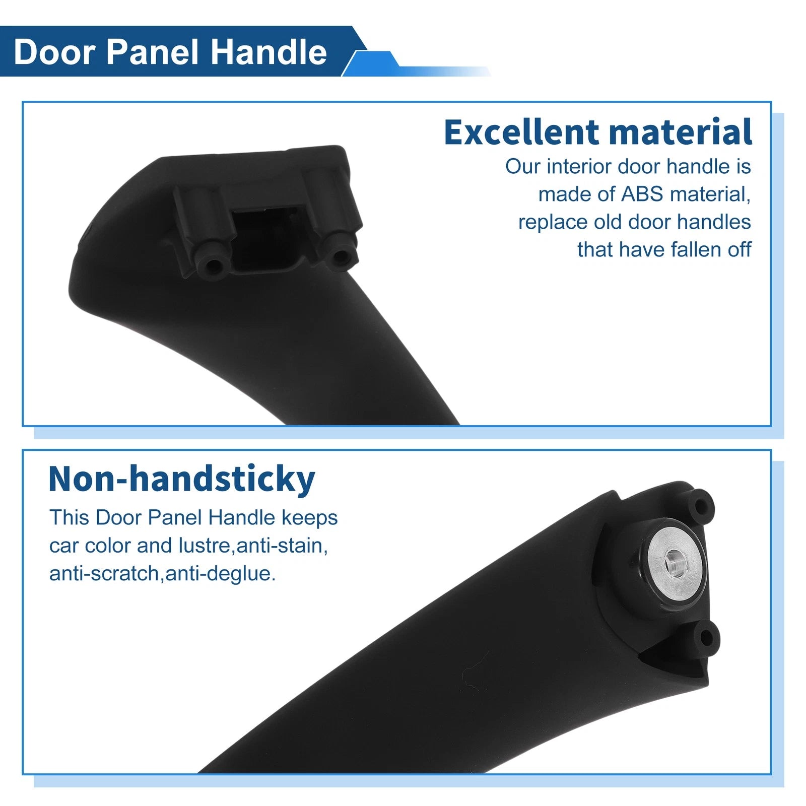 Inner Door Panel Handle for BMW 3 Series E90 E91 (2004–2012) No. 51417230851 Black