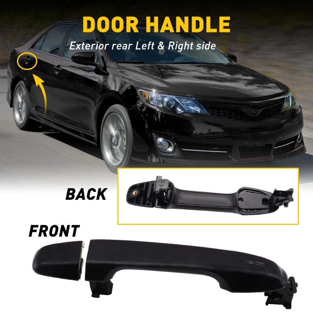 Rear Outside Door Handle Set for Toyota Camry (Black) (2018–2023)