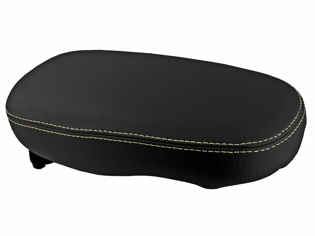 Armrest Cover for Kia Soul (2014–2019) Leather Beige Stitch