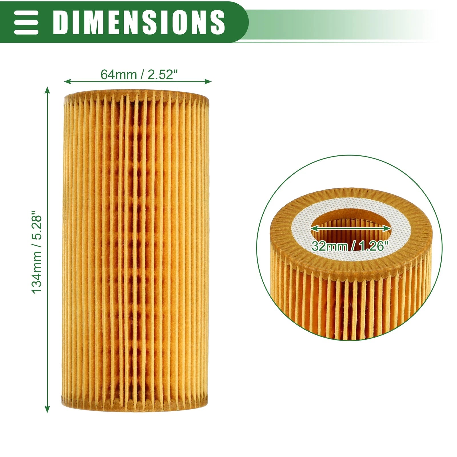 Set of 2 Engine Oil Filters for Mercedes C216 W221 (2007–2013) No. 2751800009