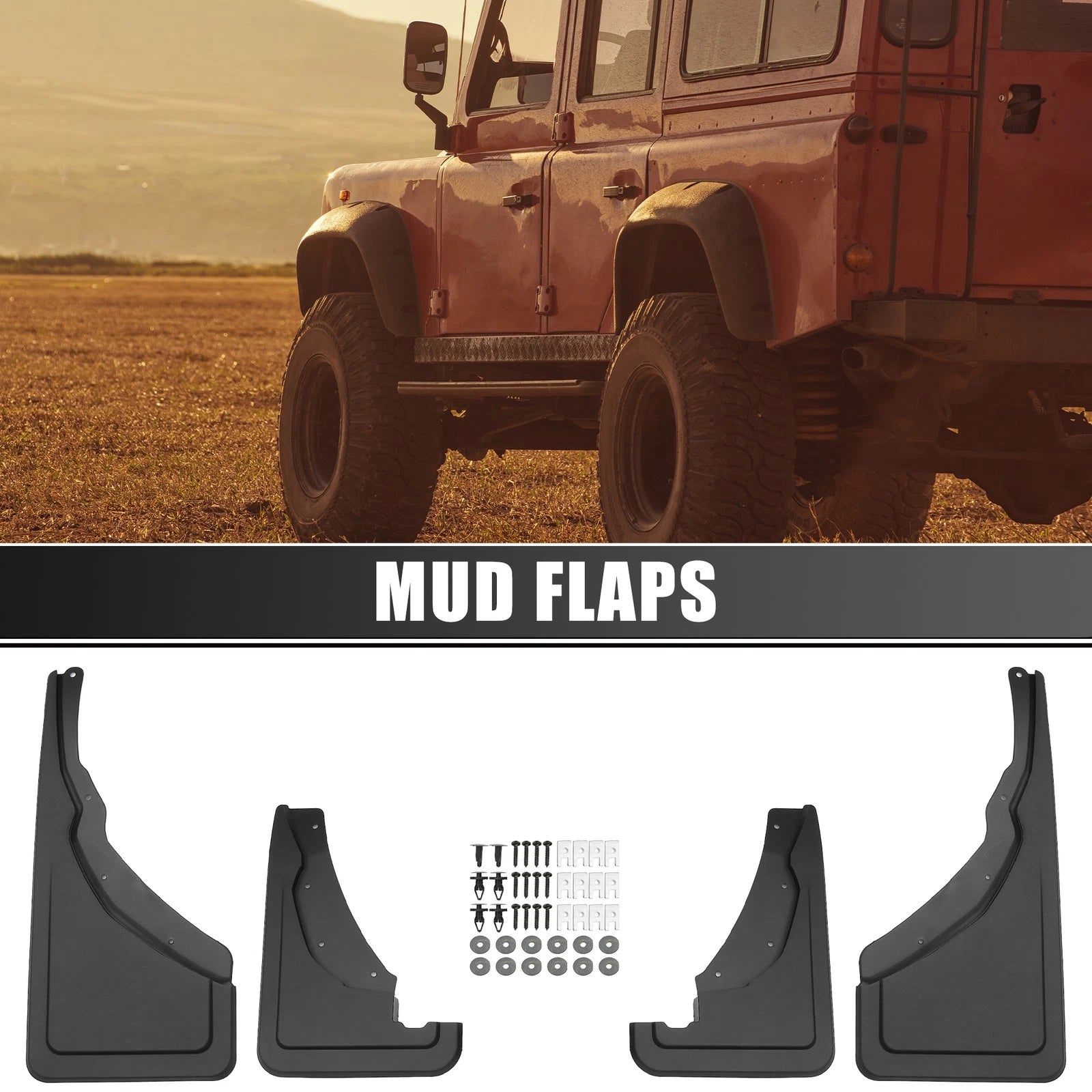 Set of 2 Mud Flaps Splash Guards for Ford Bronco Sport (2021–2023)