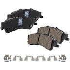 Brake Disc and Pad Kit for Chevrolet Silverado 1500 (2005) Cross-drilled & Slotted