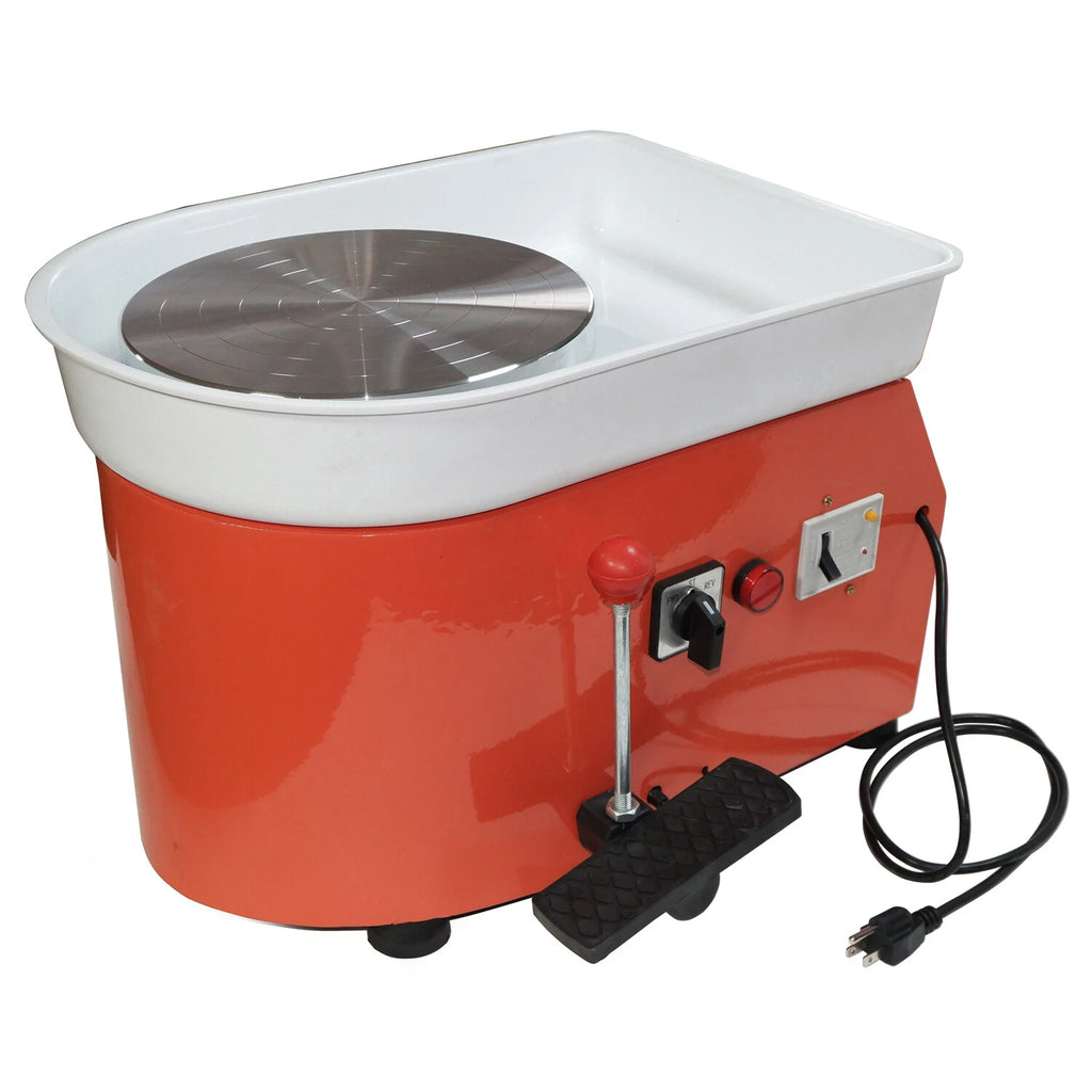 Electric Pottery Wheel 25cm 250W for DIY Clay Forming