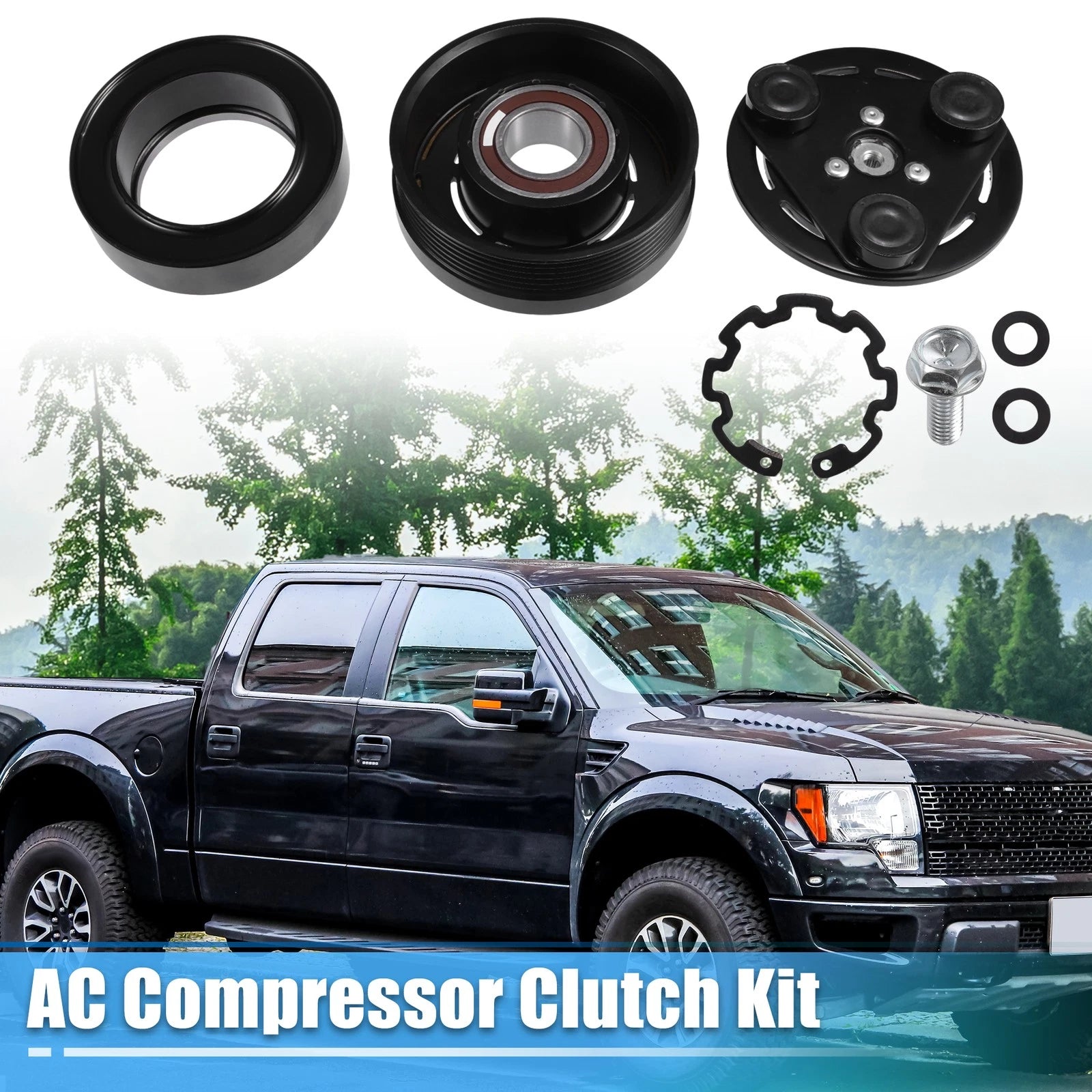 AC Compressor Clutch Kit for Ford F-150 (2004–2006) 8 Cyl 4.6L/5.4L