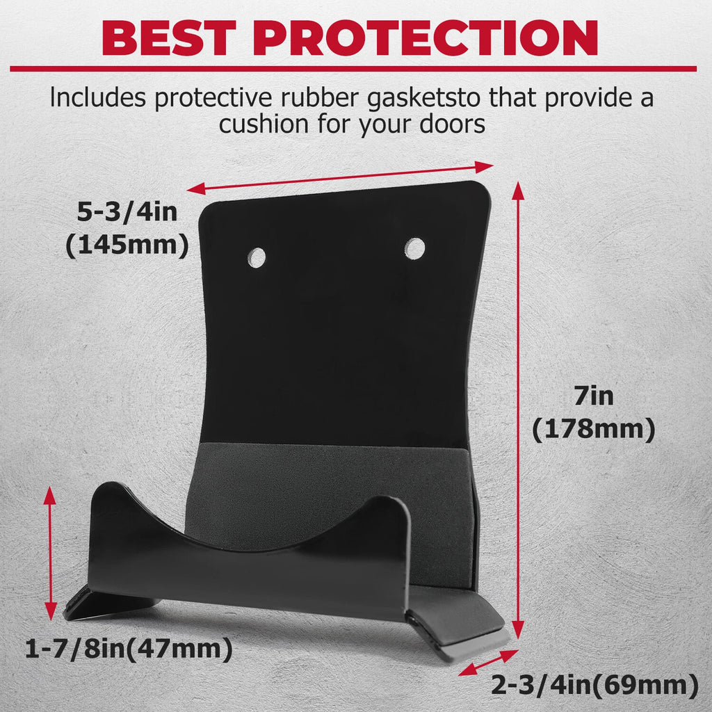 Set of 2 Wall Mount Door Storage Hangers for Jeep Wrangler (1956–2024)