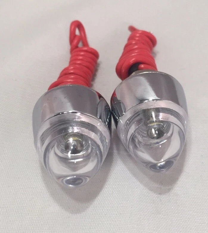 White LED License Plate Bolt Set for Cars and Trucks (Universal)
