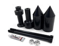 Black Spike Frame Slider Crash Protectors for Kawasaki Z1000 (2003–2006)