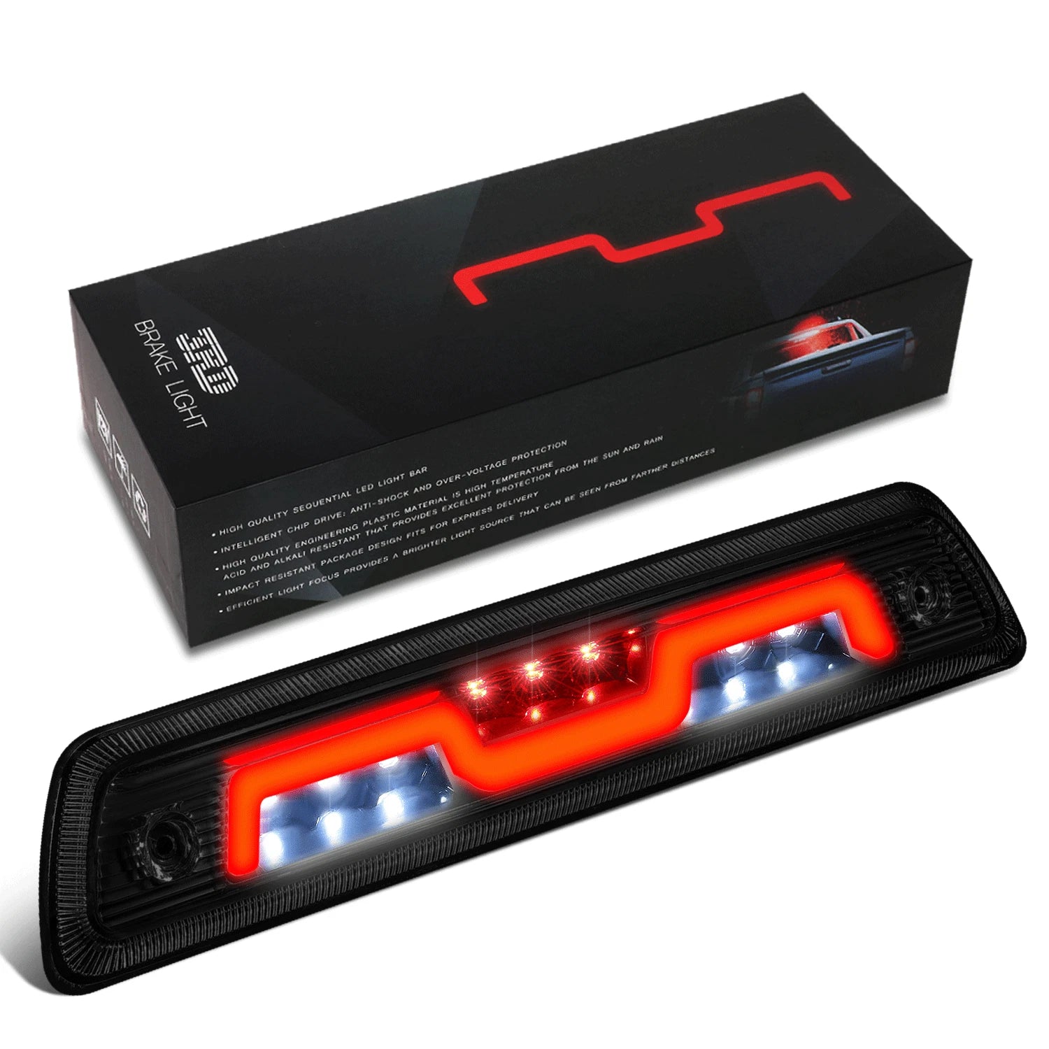 LED Third Brake Light for Ford F-150 (2009–2014) - Smoked Lens