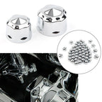 Chrome Engine Bolt Cap Set for Harley Road King Electra Glide (1999-2016)
