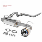 Racing Catback Exhaust + Silencer for Dodge Neon (2000–2005) - 4.75" Burnt Tip