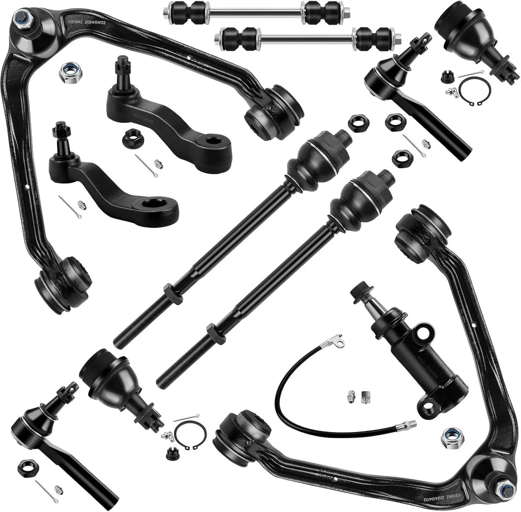 Front Upper Lower Control Arms with Ball Joint Kit for GMC Sierra 1500 (1999–2006)