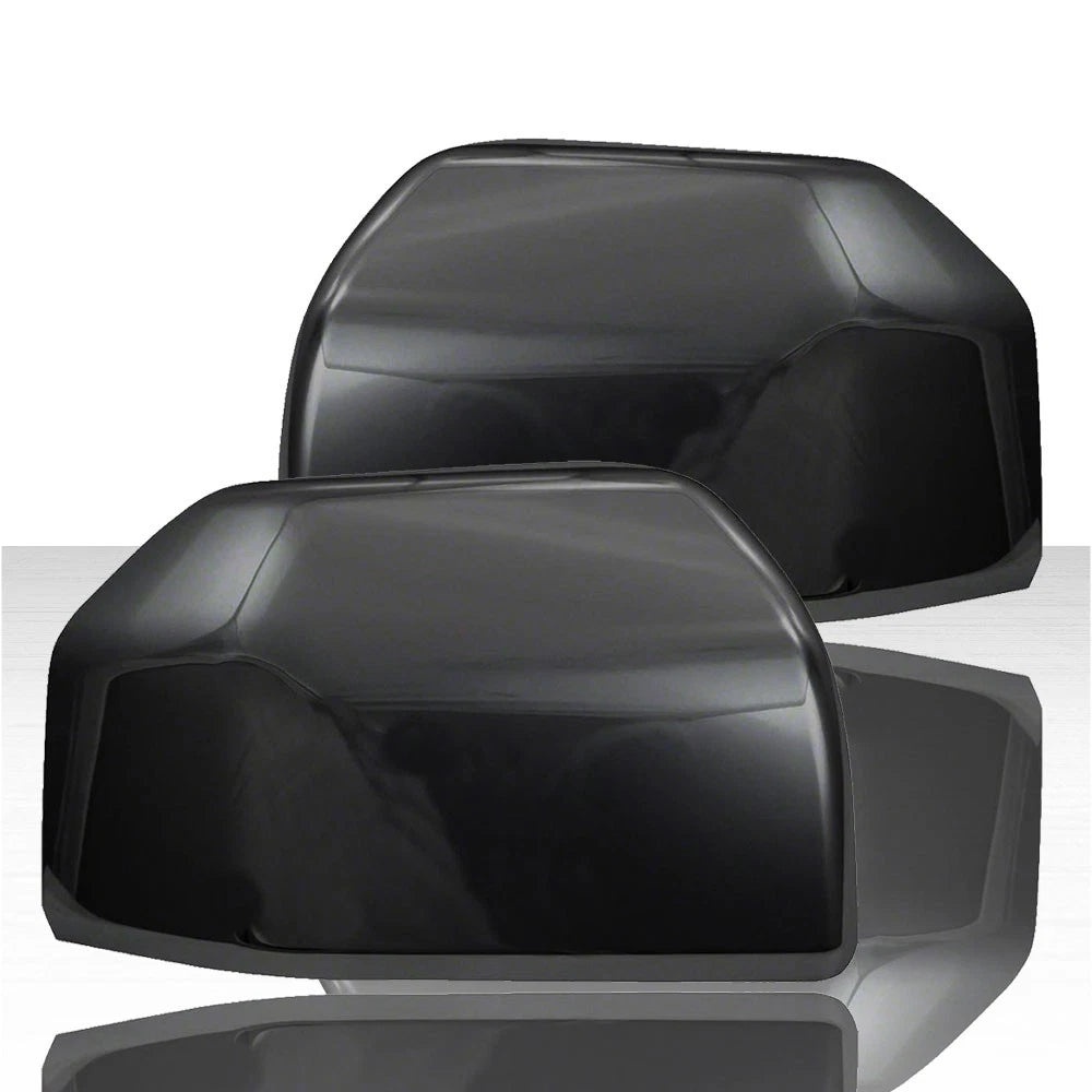 Set of 2 Replacement Mirror Covers for 2015-2020 Ford F-150 - Gloss Black