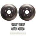 Set of 4 ADVICS 281mm Rotors & Akebono ProACT Brake Pads for Camry
