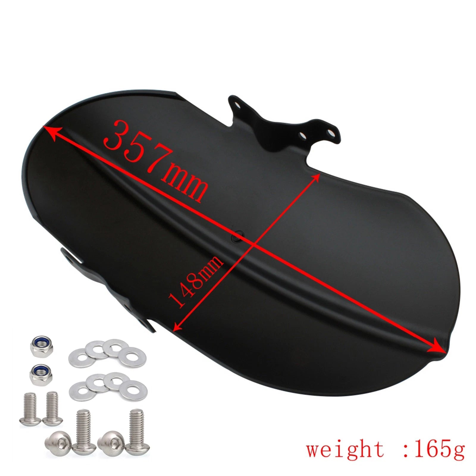 Front Mudguard for Triumph Bonneville Speedmaster Bobber Black (2018–2021)