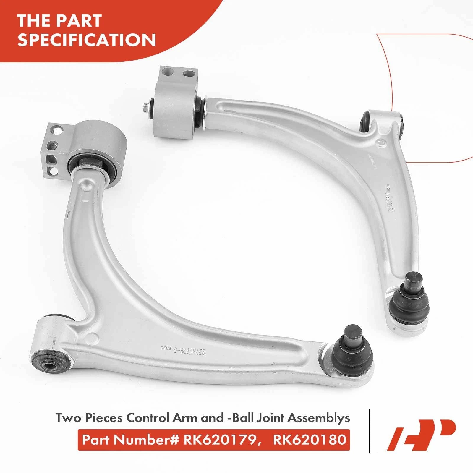10x Wheel Bearing Control Arm Kit for Chevy Malibu Pontiac G6 (2004–2010)