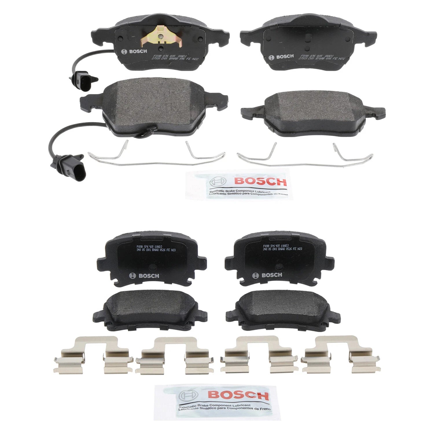 Bosch Quietcast Disc Brake Pads Kit for Audi A4 Sedan (2005)