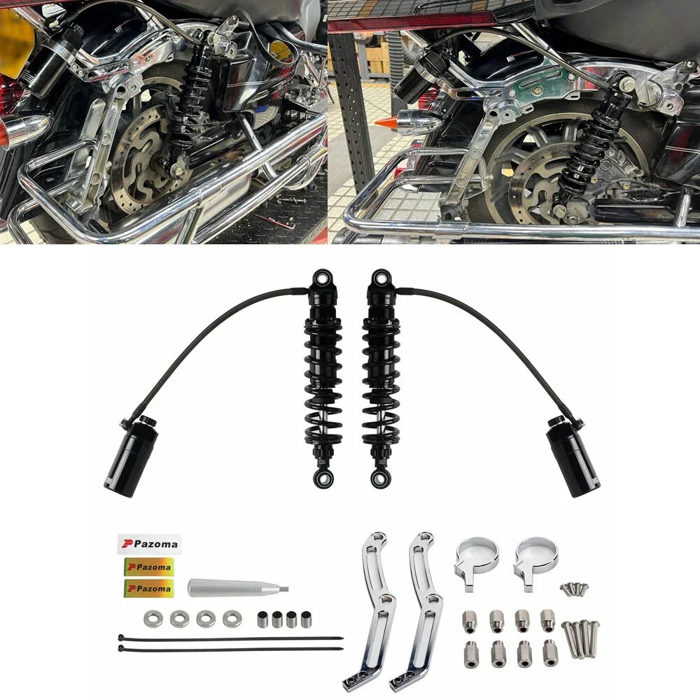 Remote Reservoir Rear Suspension Shocks for Harley Touring '14-Up FLTRXST FLTRXS