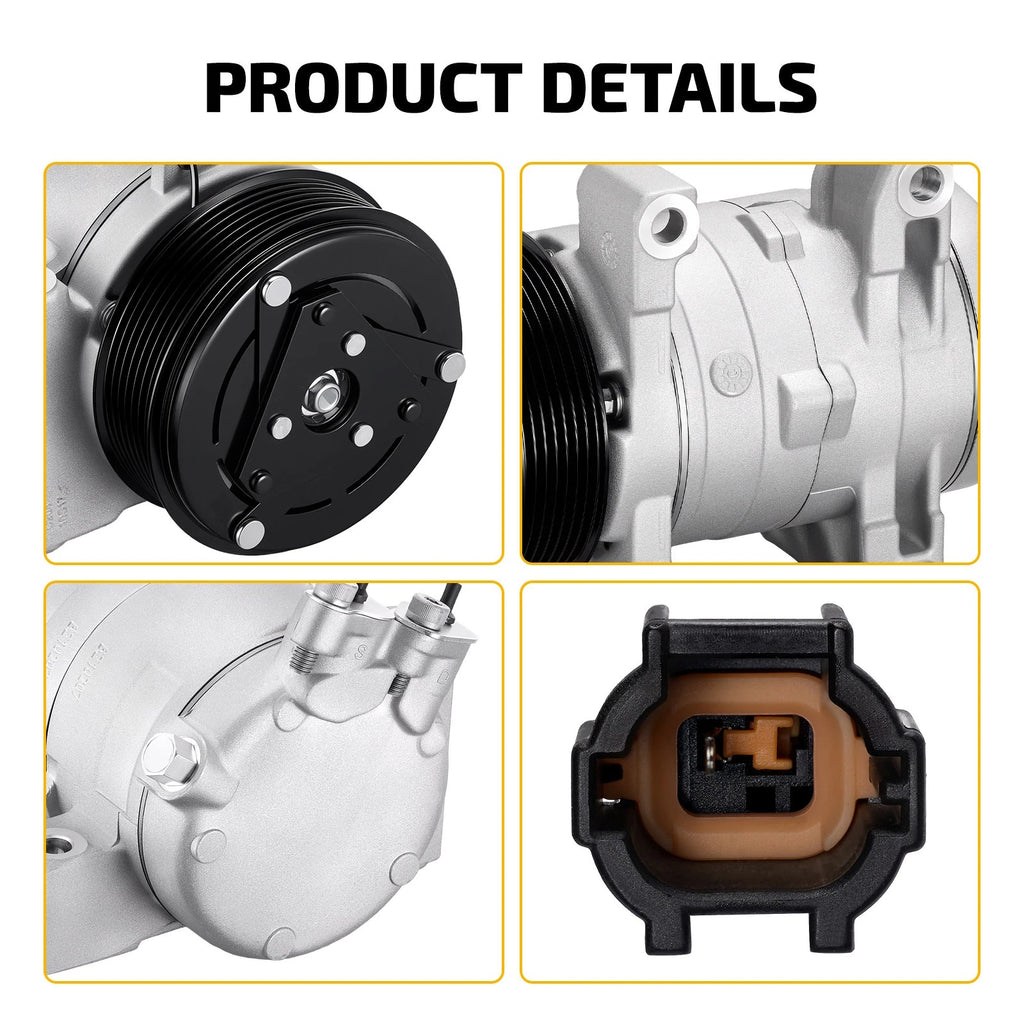 A/C Compressor for Nissan Pathfinder NV2500 NV3500 (2008–2021)