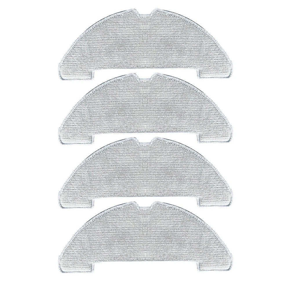 Set of 4 Mop Cloths & 4 Dust Bags for VONKO S6 Pro Robot Vacuum