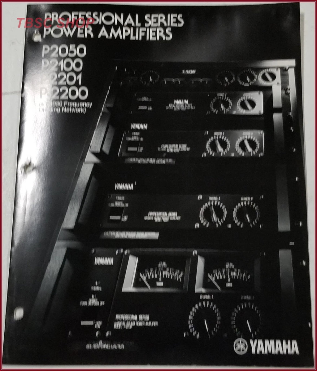 Power Amplifiers for Yamaha P2050 P2100 P2201 P2200 (Original Brochure)