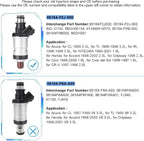 Set of 4 Fuel Injectors for Honda Accord CR-V Civic (1996–2000) 06164P2J000