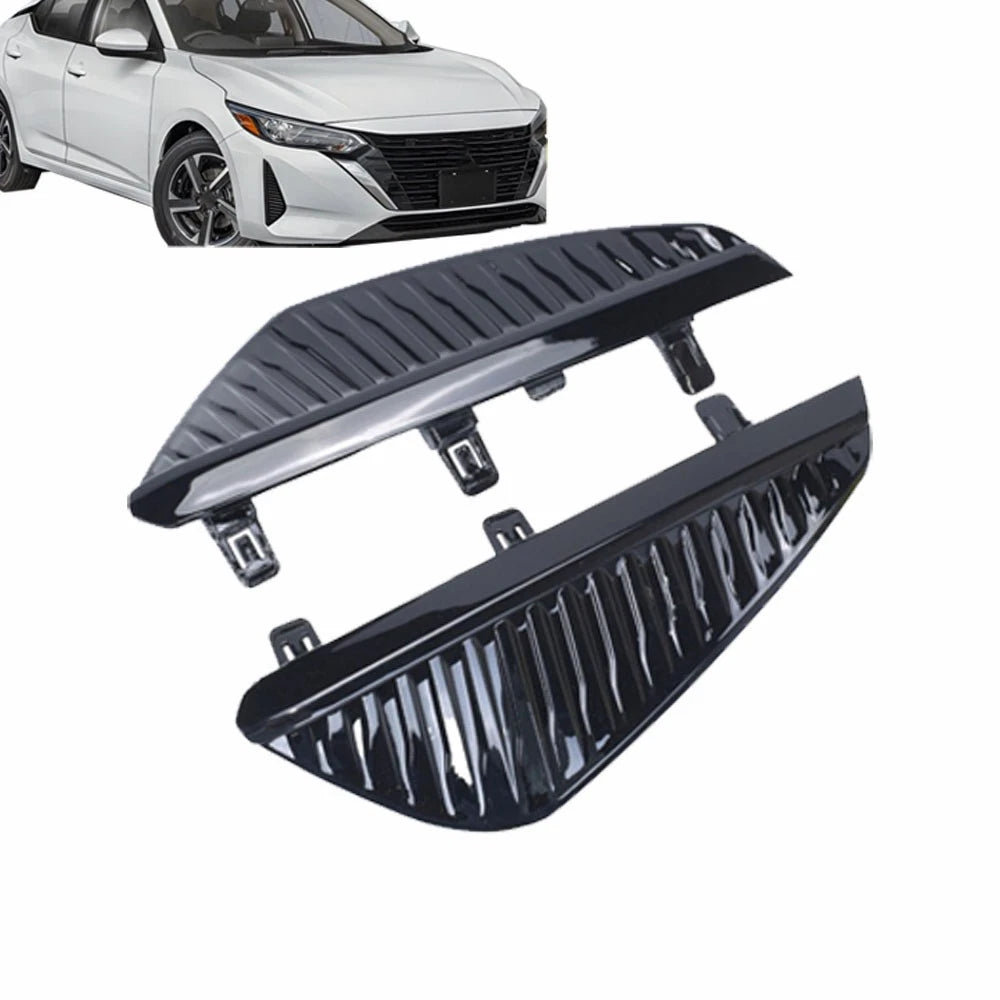 2X Front Bumper Side Grille Bezel Fog Light Cover for Nissan Sentra (2024–2025)
