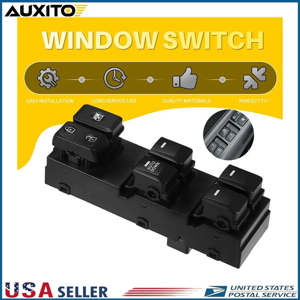 Power Window Switch Master Driver Front Left for Kia Sportage (2011–2016) 16 Pins