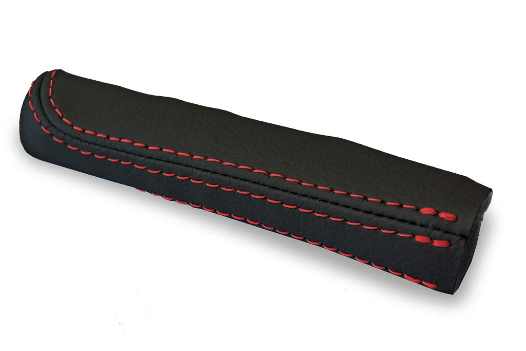 Leather E Brake Boot Cover for BMW E30 (1984–1991) Black Red Stitch